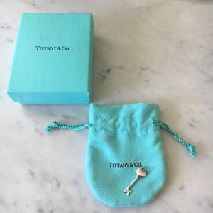 Tiffany & Co. Sterling Heart Key Pendant